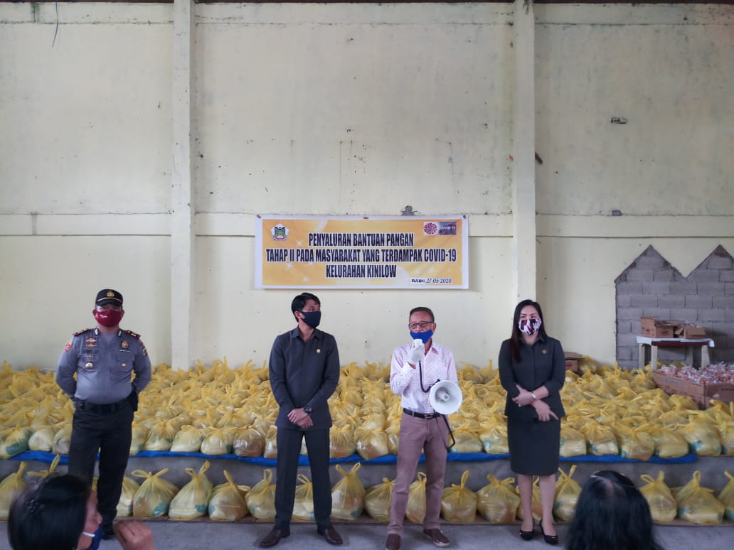 Kereh Pantau Proses Penyaluran Bansos Kelurahan Kinilow